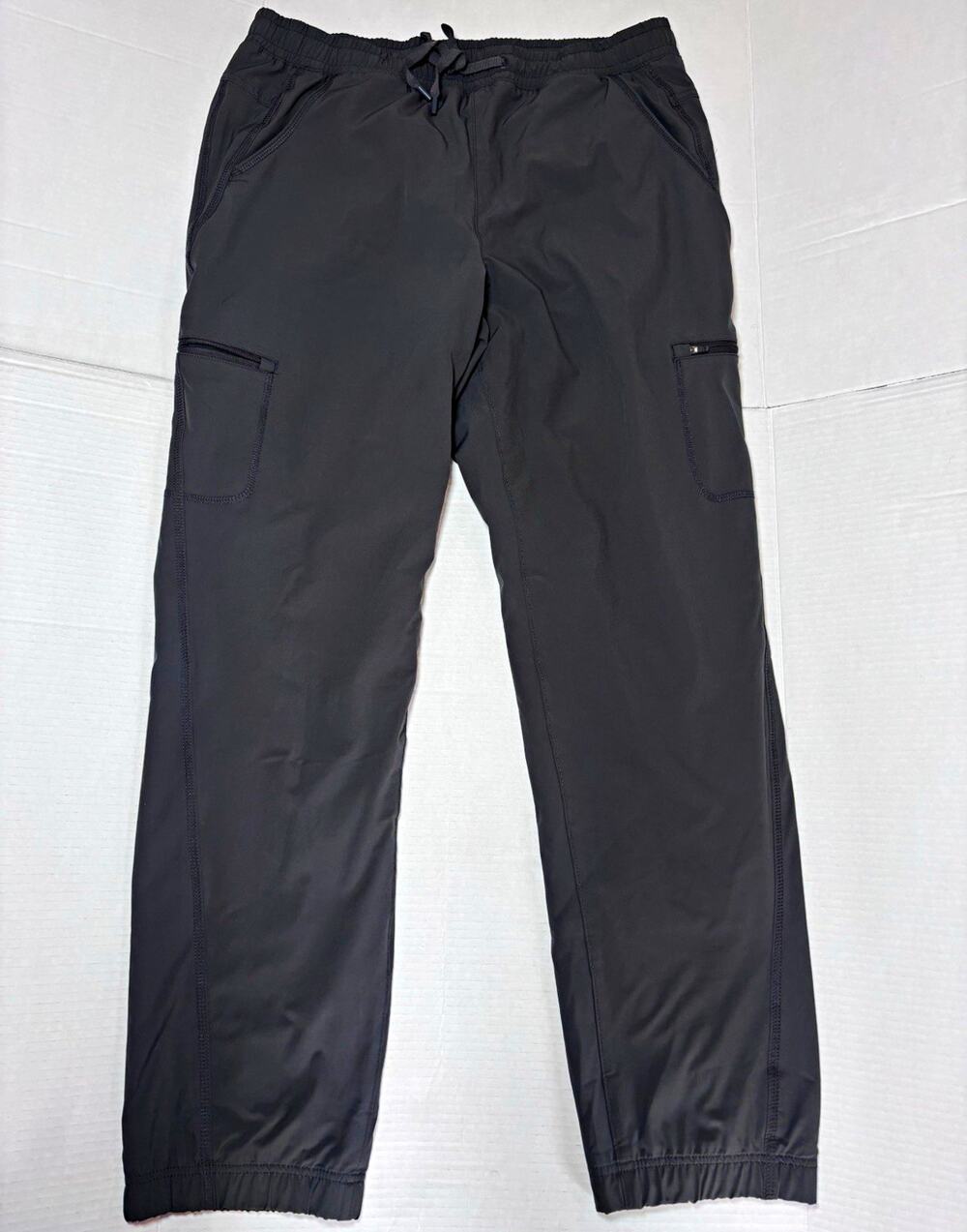 Eddie Bauer Women’s 12 Fleece Lined Black Cargo Pants Jogger Outdoor Hiking